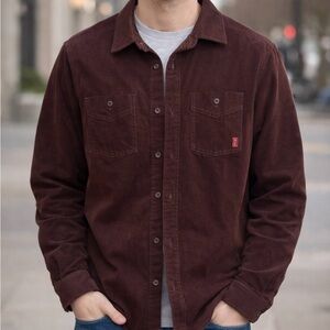 Brothers & Sons Brown Corduroy Shacket